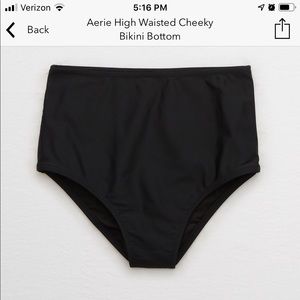 Aerie High Rise Cheeky Swim Bottoms